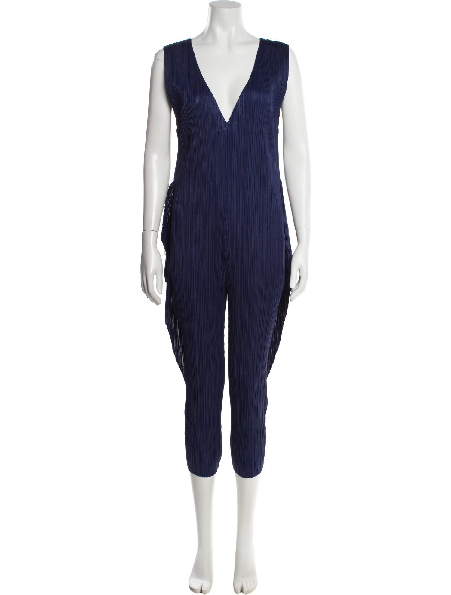 Pleats Please Issey Miyake V-Neck Jumpsuit