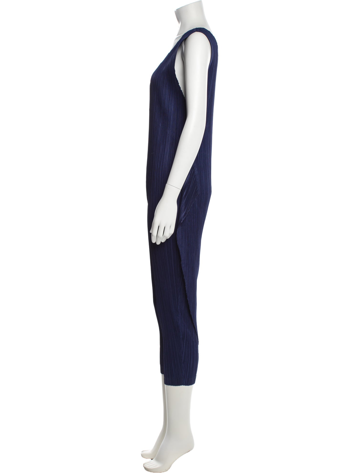 Pleats Please Issey Miyake V-Neck Jumpsuit