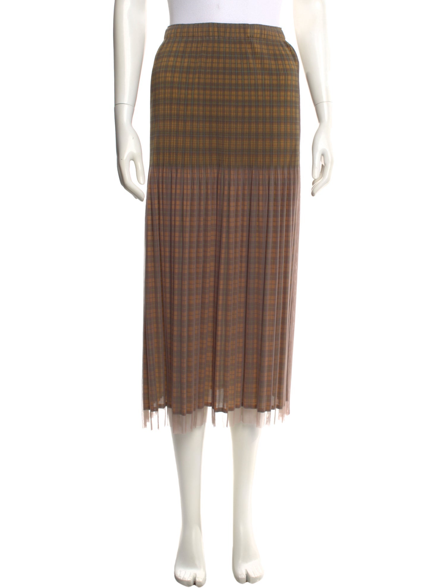 Pleats Please Issey Miyake 2014 Midi Length Skirt