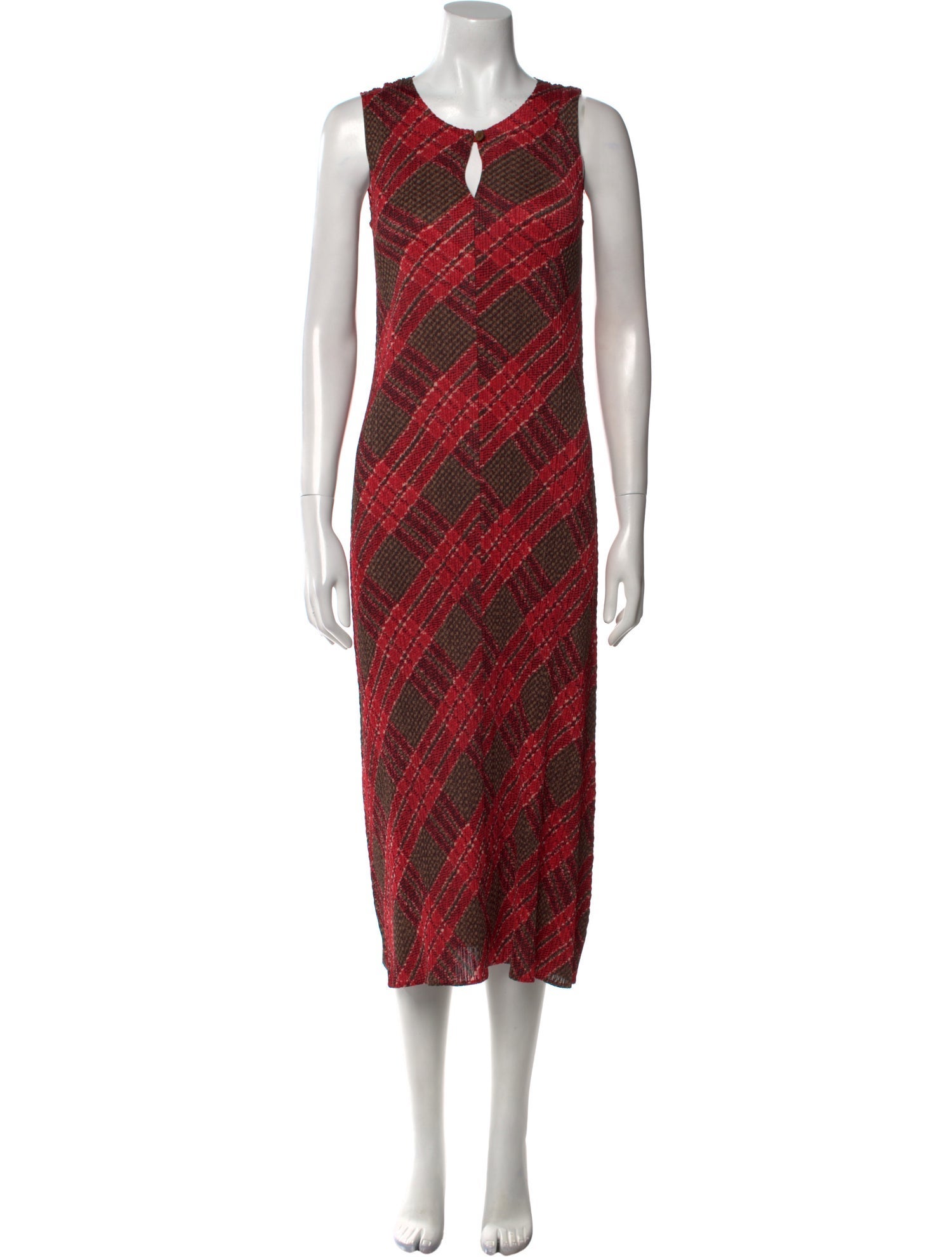 pleats please red dress Pleats Please Issey Miyake Red Pleated Dress Pleats Please Issey Miyake
