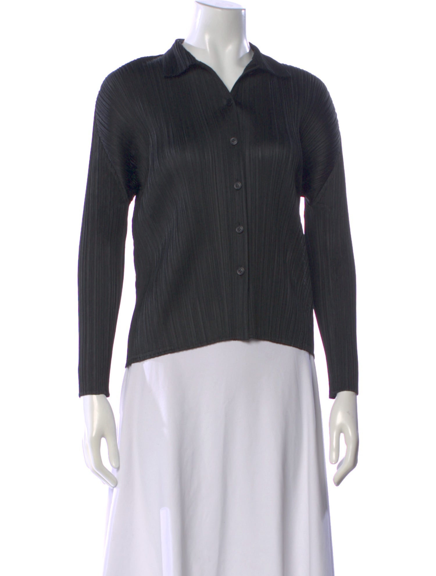 Pleats Please Issey Miyake Long Sleeve Top