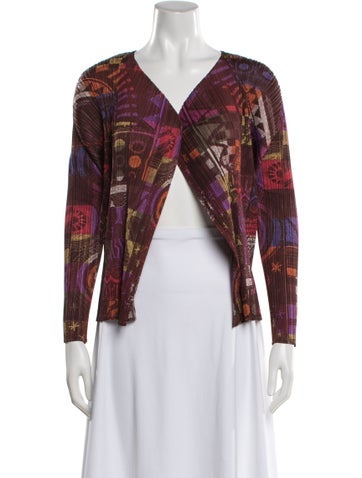 Pre-owned Issey Miyake 2017 Printed Sweater In Brown