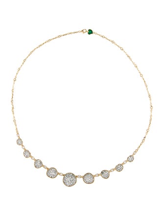 Plevé 18K 4.95ctw Diamond Pebble Collar Necklace