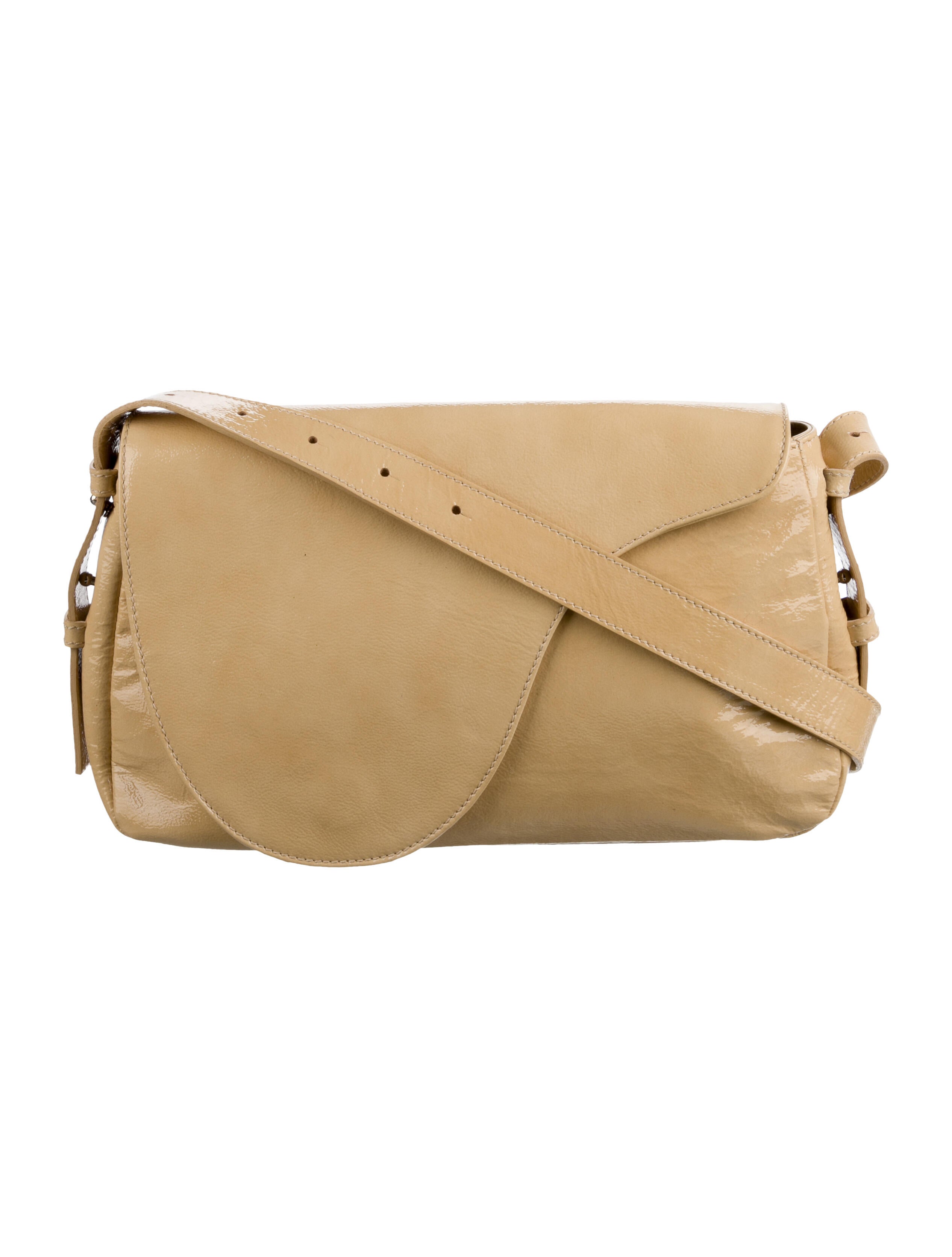 Paloma Wool Patent Leather Shoulder Bag Neutrals Shoulder Bags