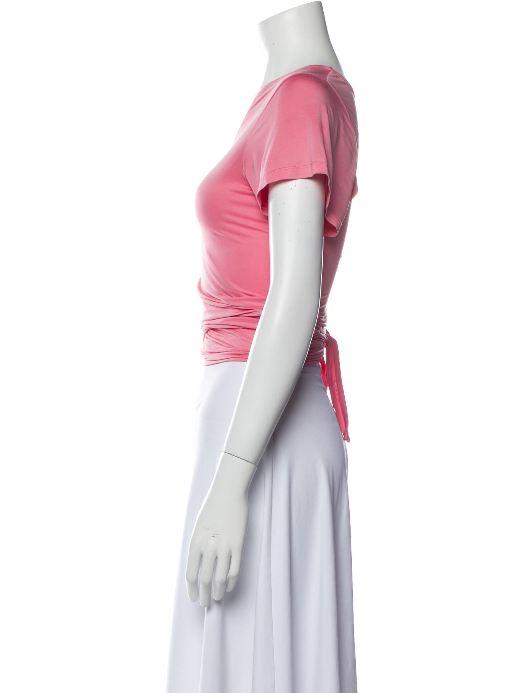 Paloma Wool One-Shoulder Short Sleeve Crop Top