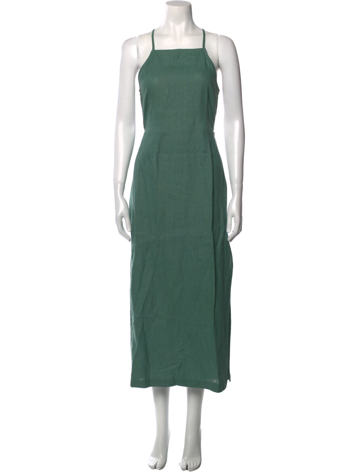 green emerald velvet dress Pre-owned: Paloma Wool Monotoro Skirt/ Strapless Dress in Green Fluo main image 0