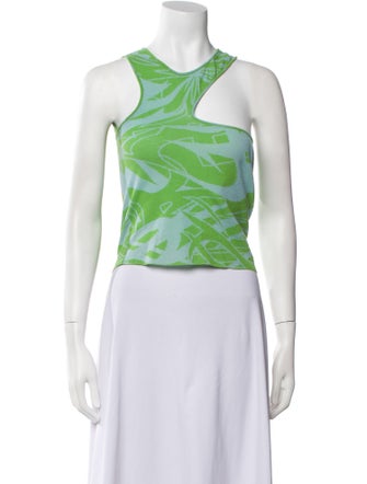 Paloma Wool Printed Asymmetrical Crop Top