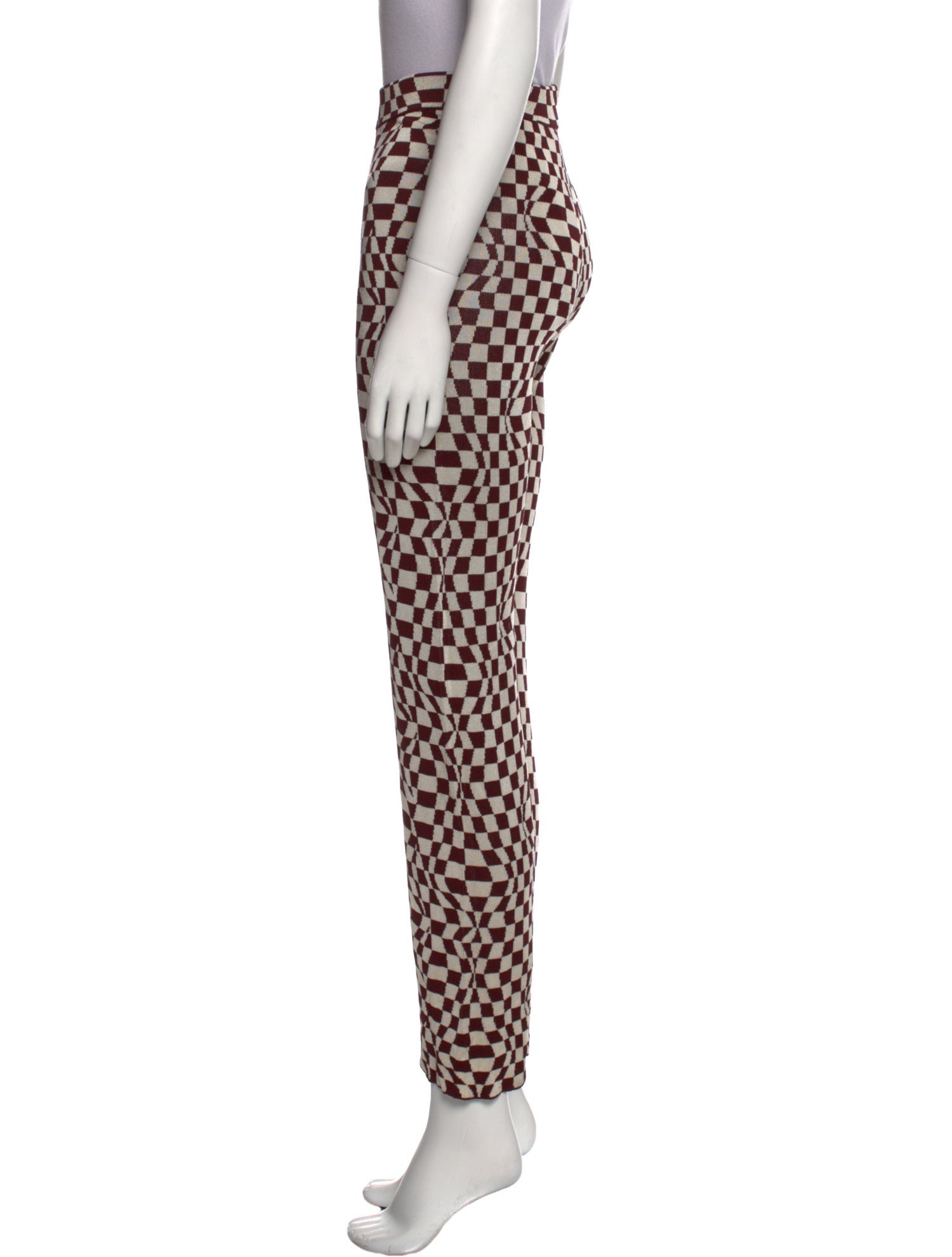 Paloma Wool Plaid Print Straight Leg Pants