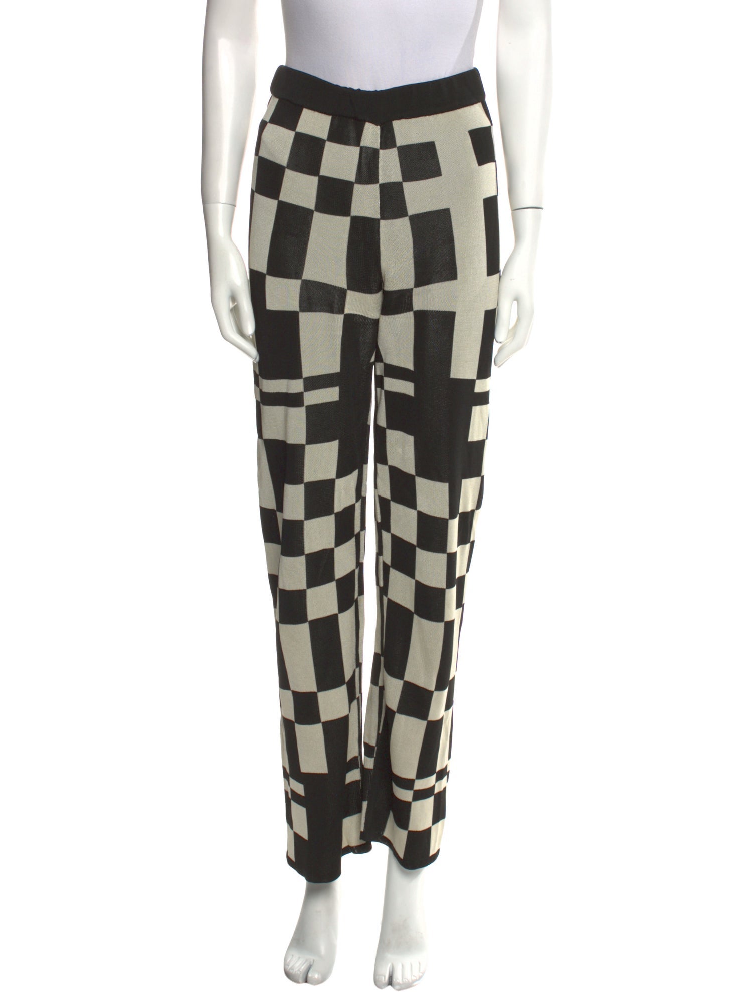 Paloma Wool Plaid Print Wide Leg Pants