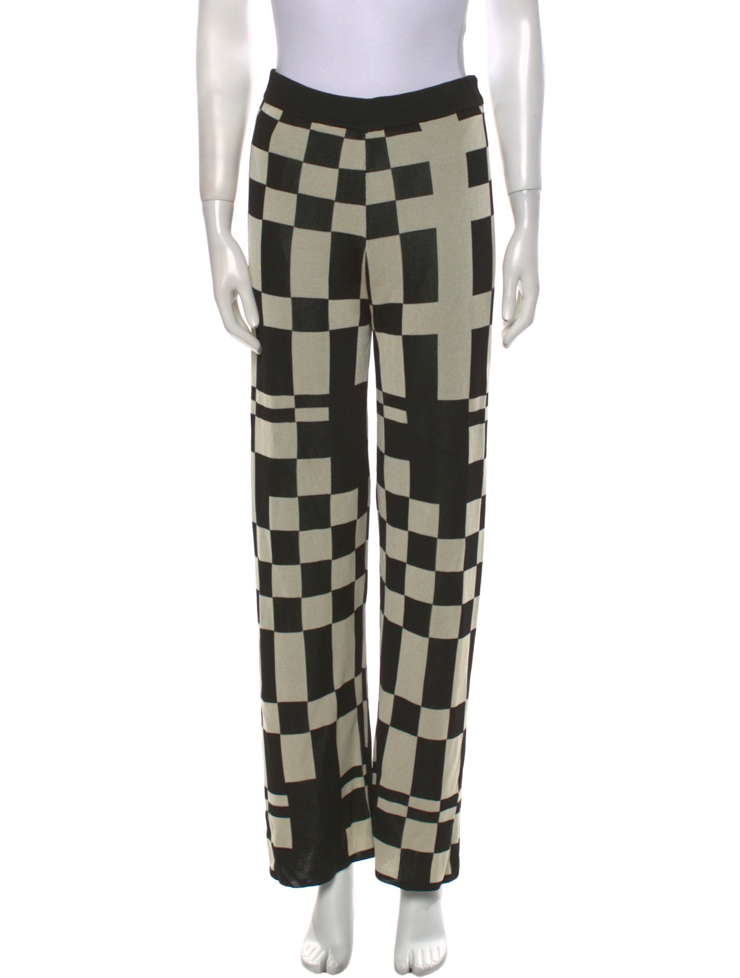 Paloma Wool Plaid Print Wide Leg Pants