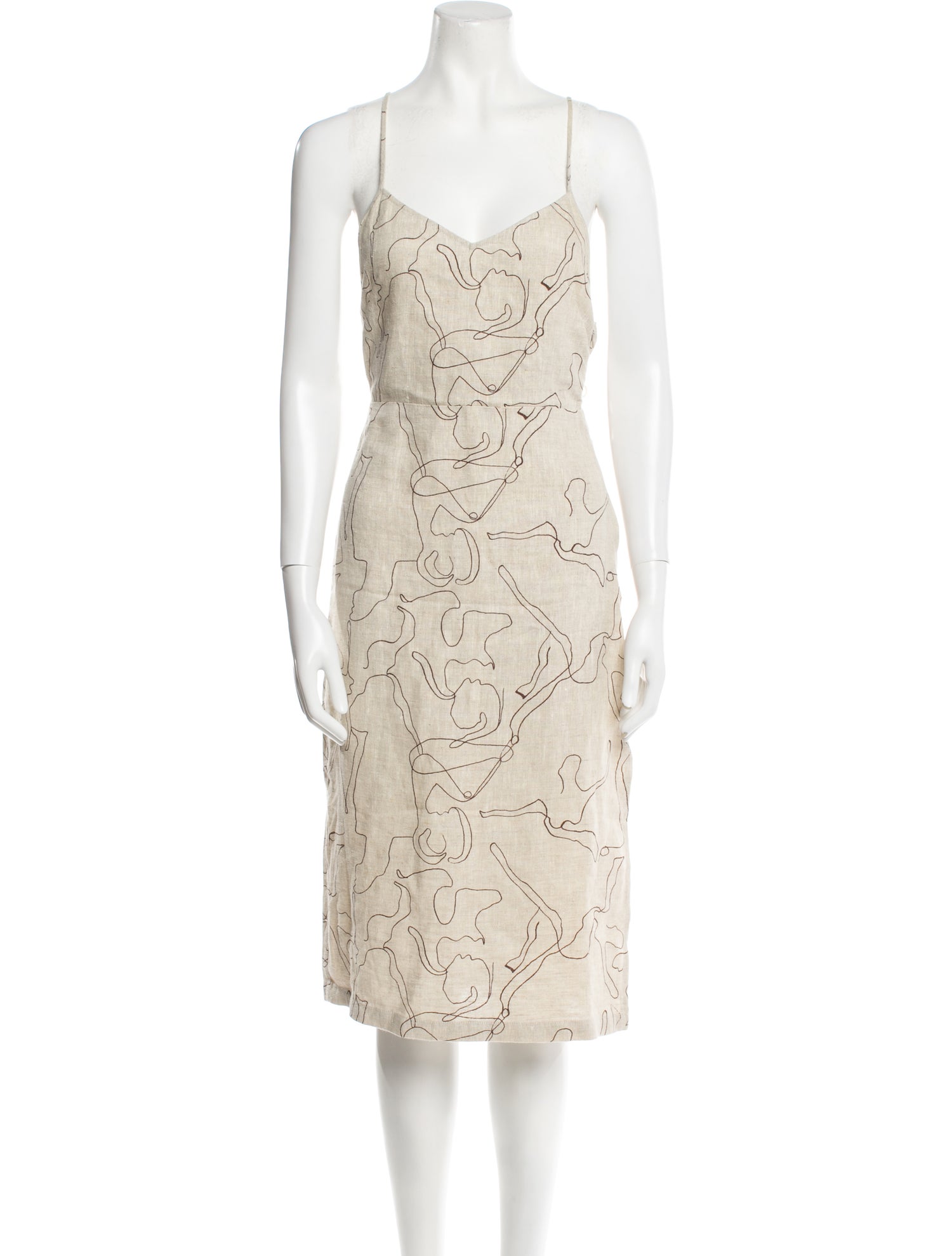 Paloma Wool Linen Knee-Length Dress