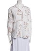 Paloma Wool Printed Three-Quarter Sleeve Button-Up Top