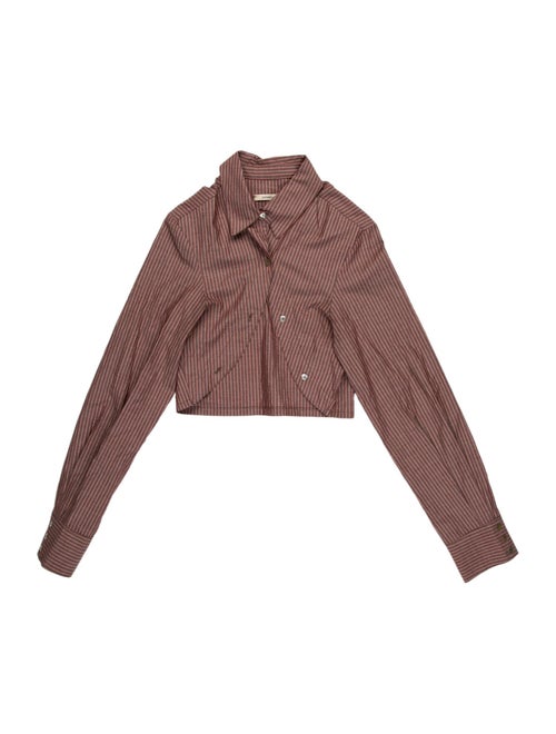 Paloma Wool Striped Long Sleeve Crop Top