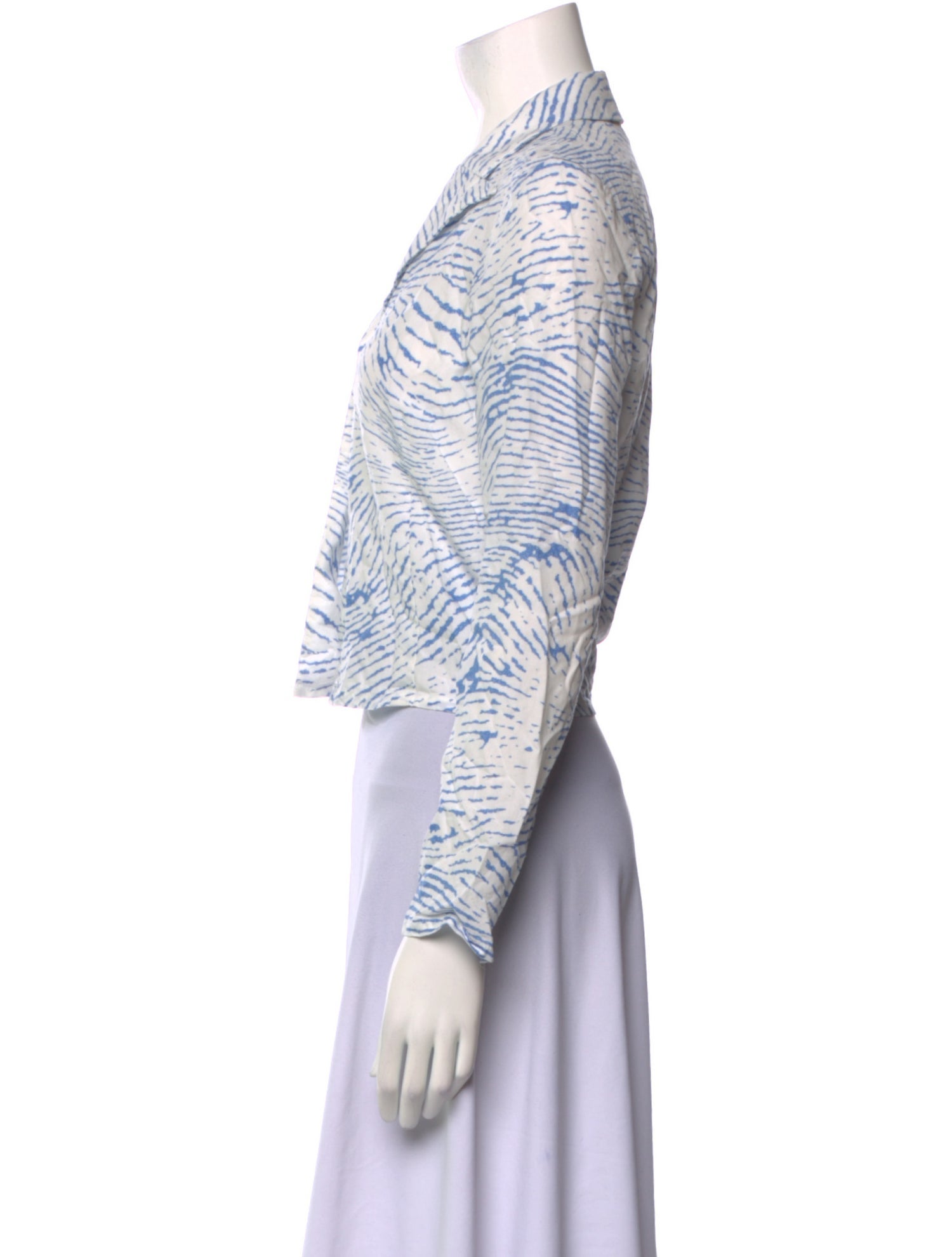 Paloma Wool Printed V-Neck Crop Top