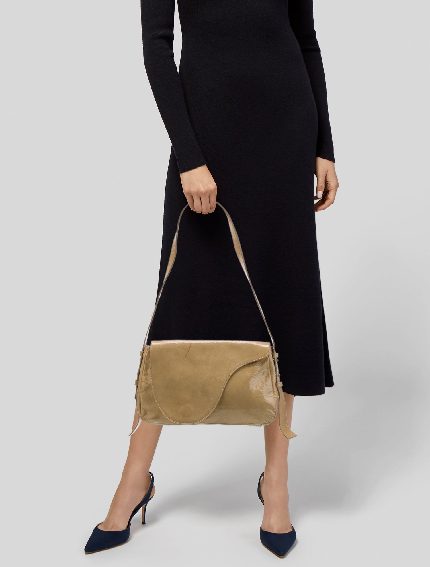 Paloma Wool Patent Leather Shoulder Bag