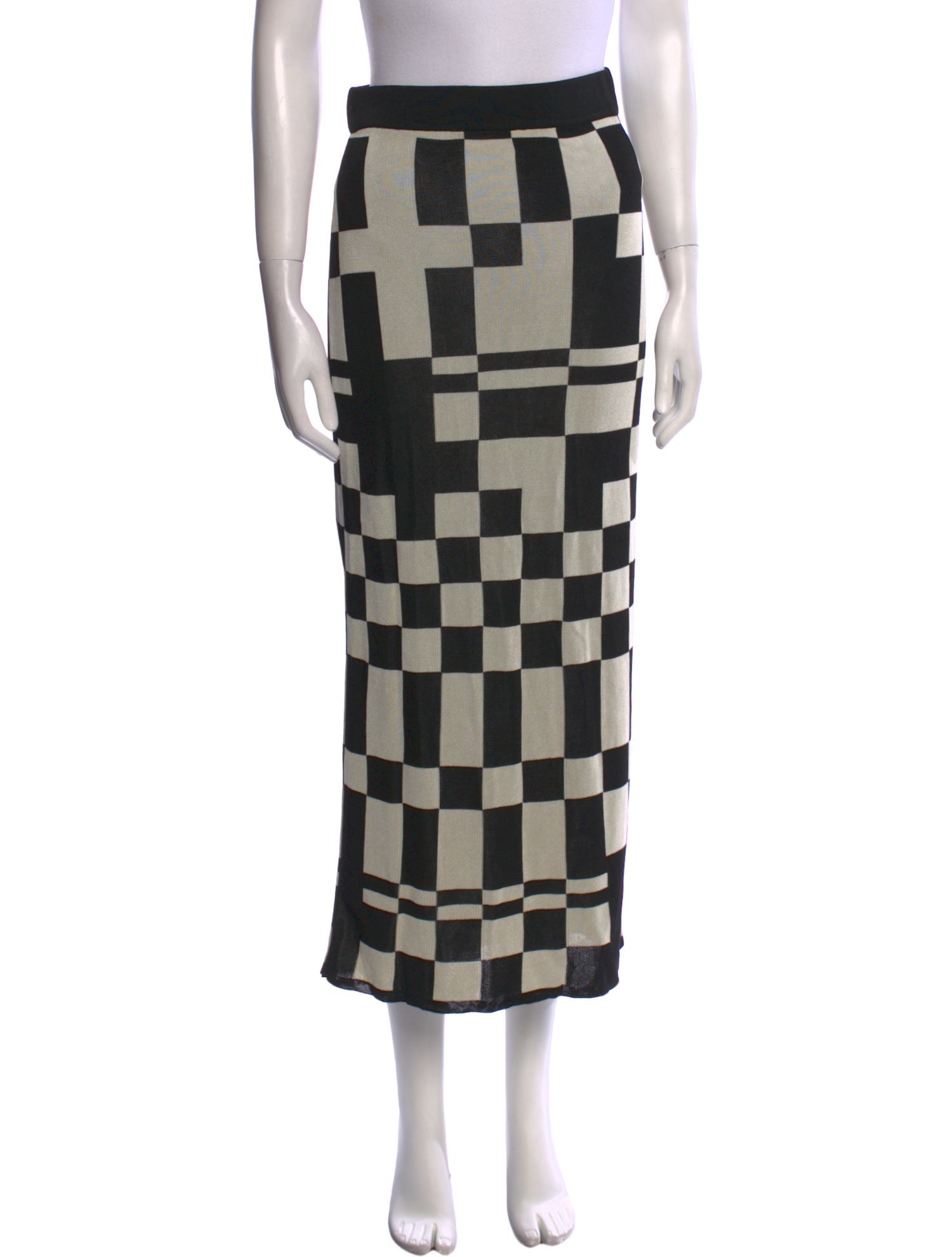 Paloma Wool Plaid Print Midi Length Skirt w/ Tags