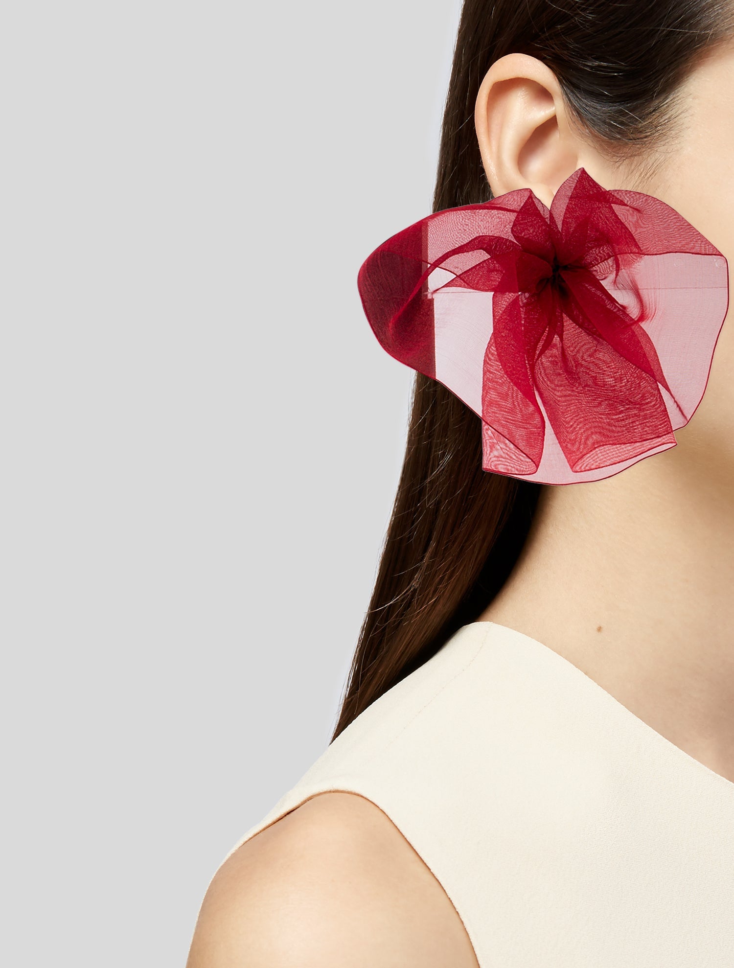 Paloma Wool Silk Chiffon Celine Drop Earrings