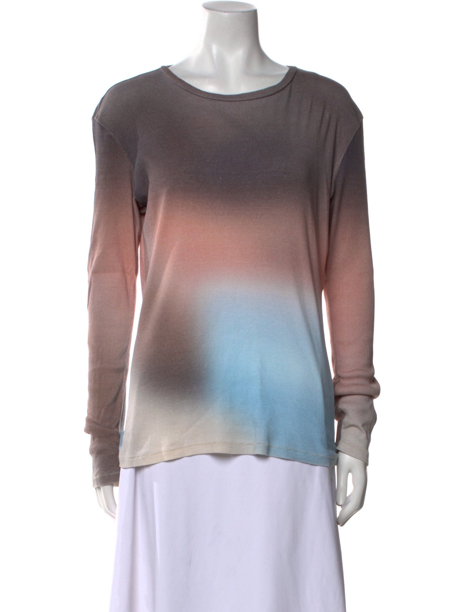Paloma Wool Tie-Dye Print Bateau Neckline Sweatshirt