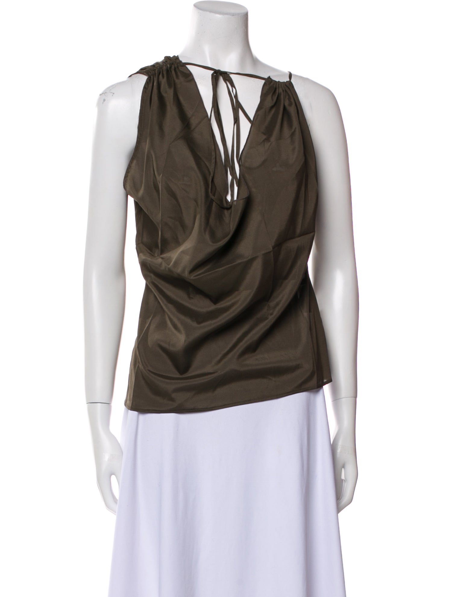 Paloma Wool Silk Cowl Neck Top