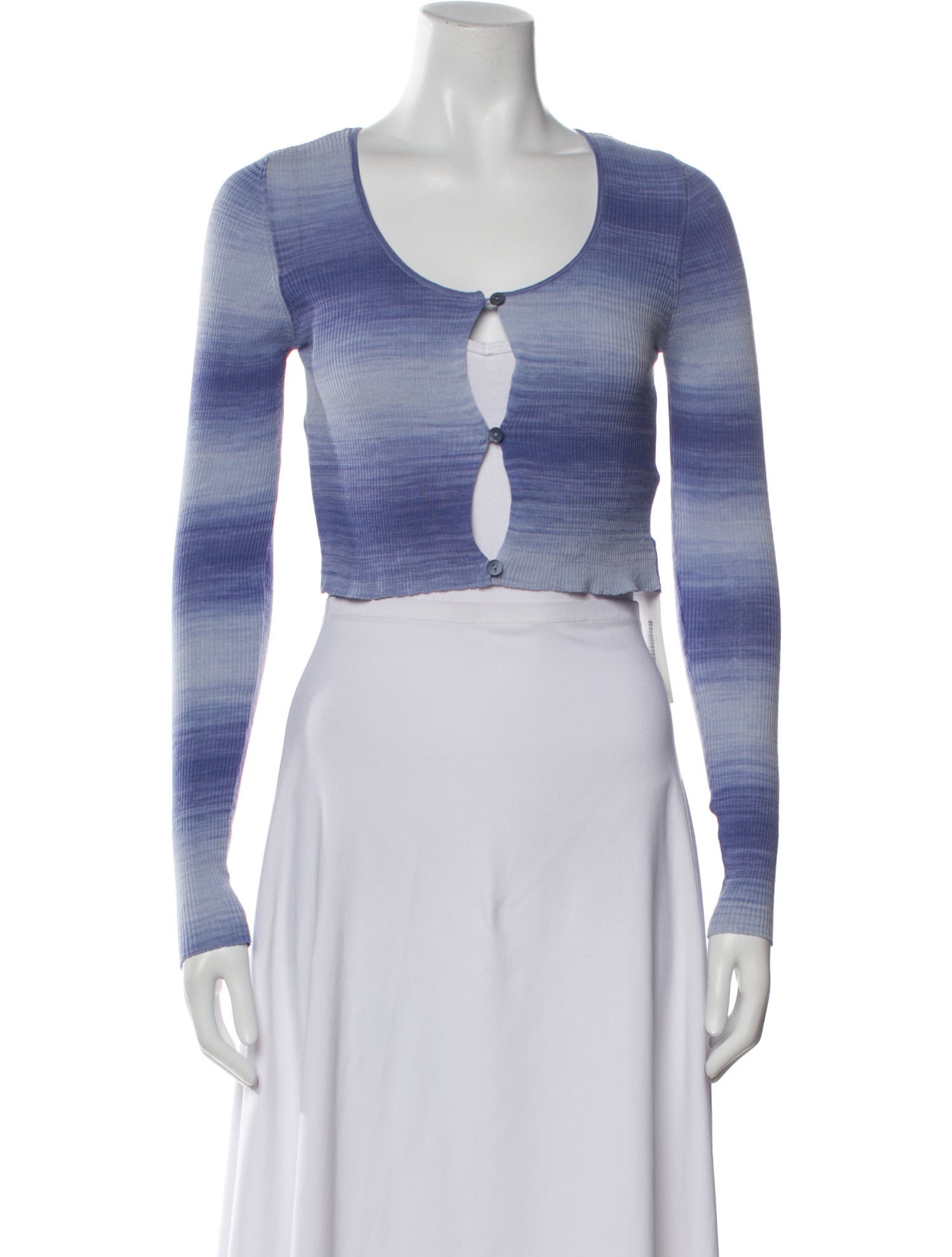 Paloma Wool Scoop Neck Long Sleeve Crop Top