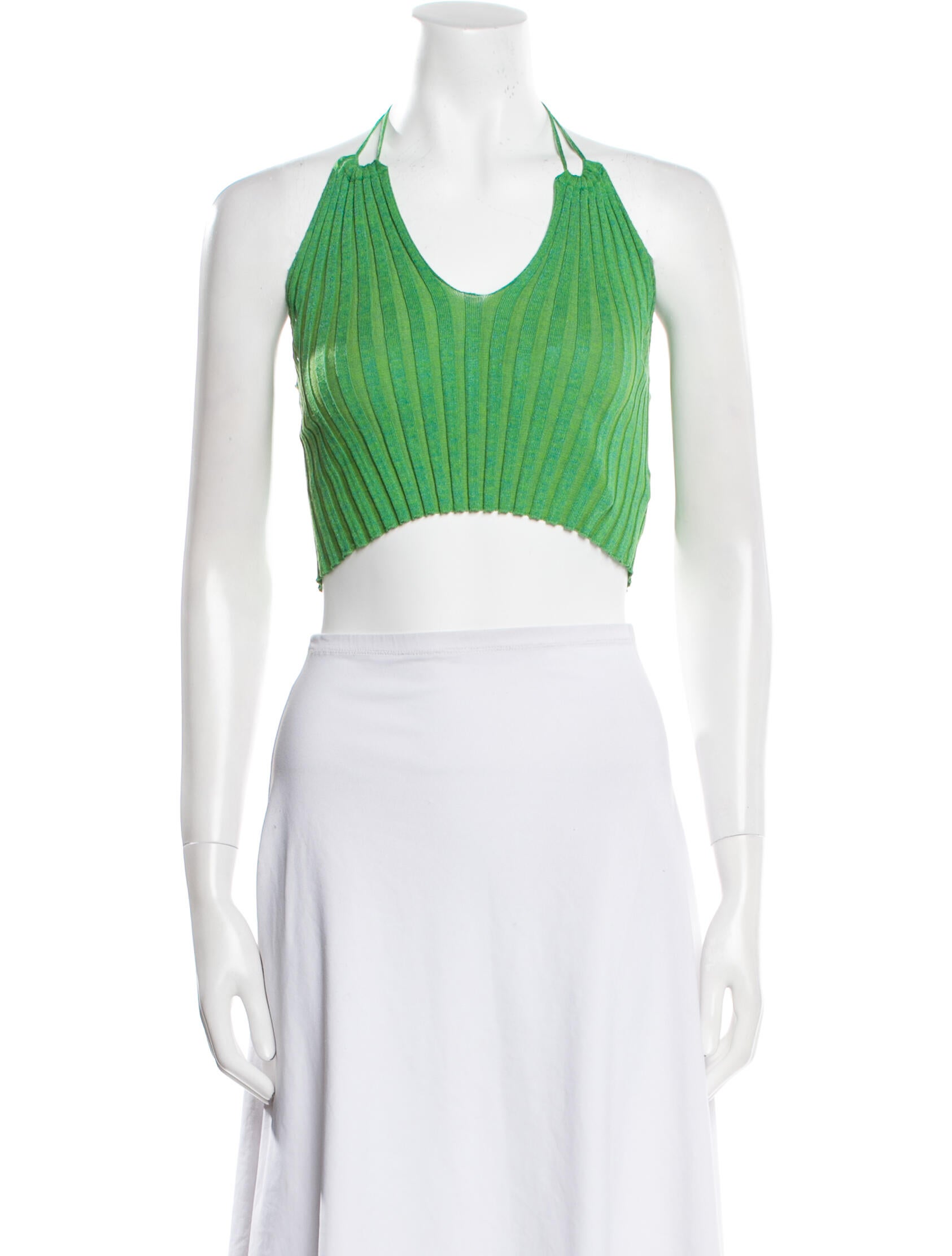 Paloma Wool Printed Halterneck Crop Top