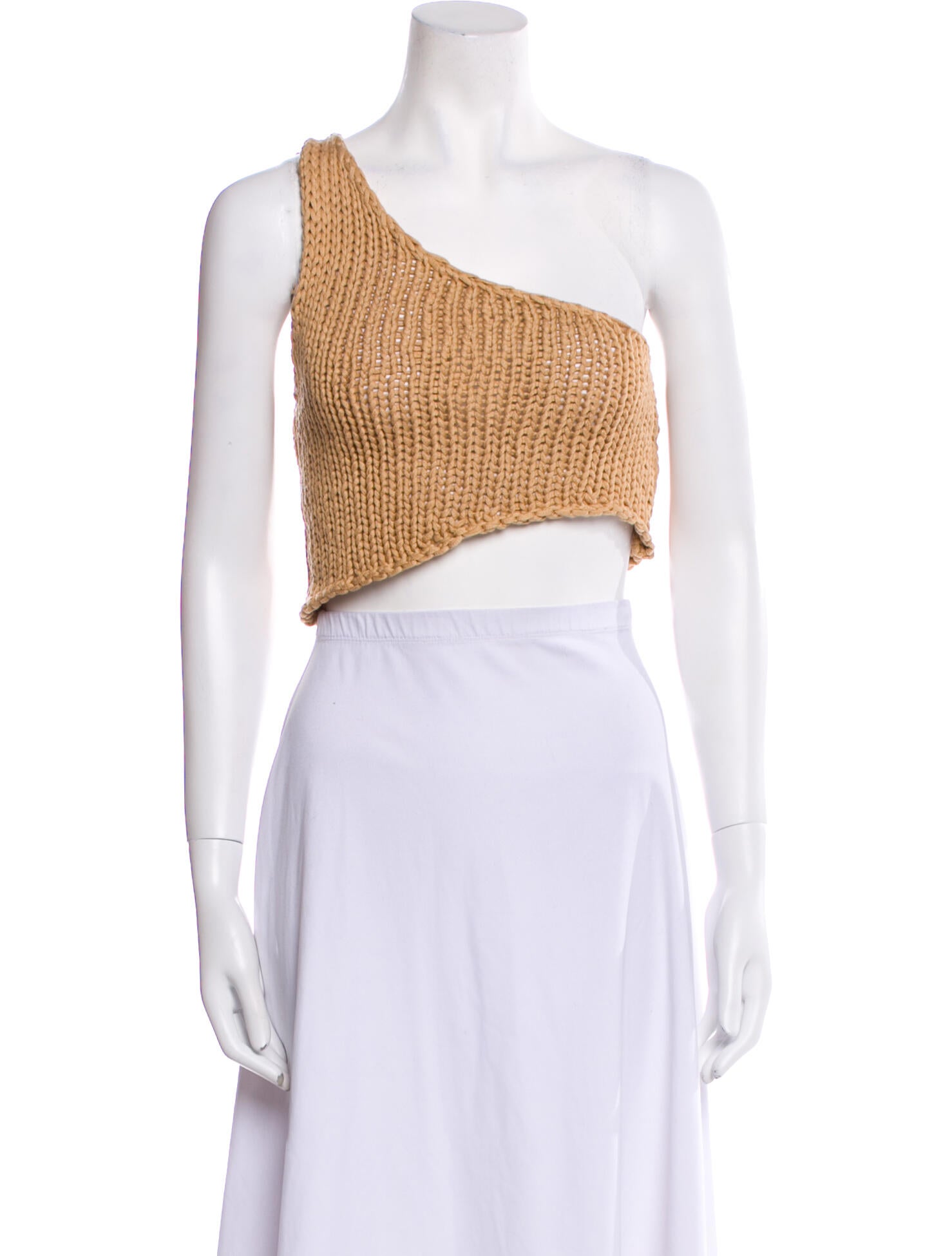 Paloma Wool One-Shoulder Sleeveless Crop Top