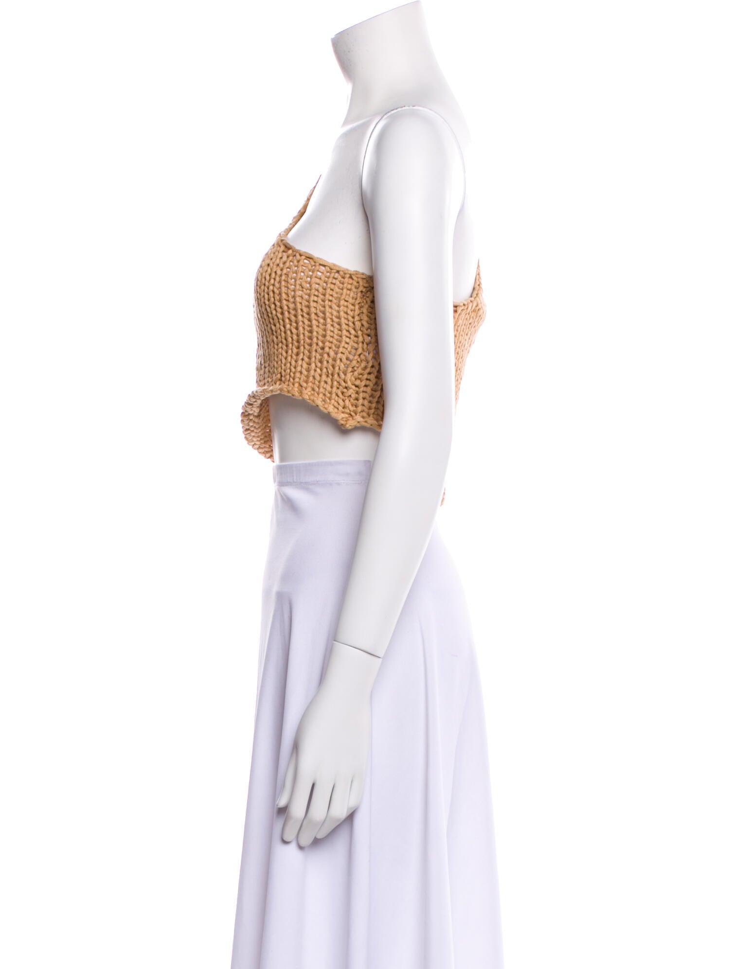 Paloma Wool One-Shoulder Sleeveless Crop Top