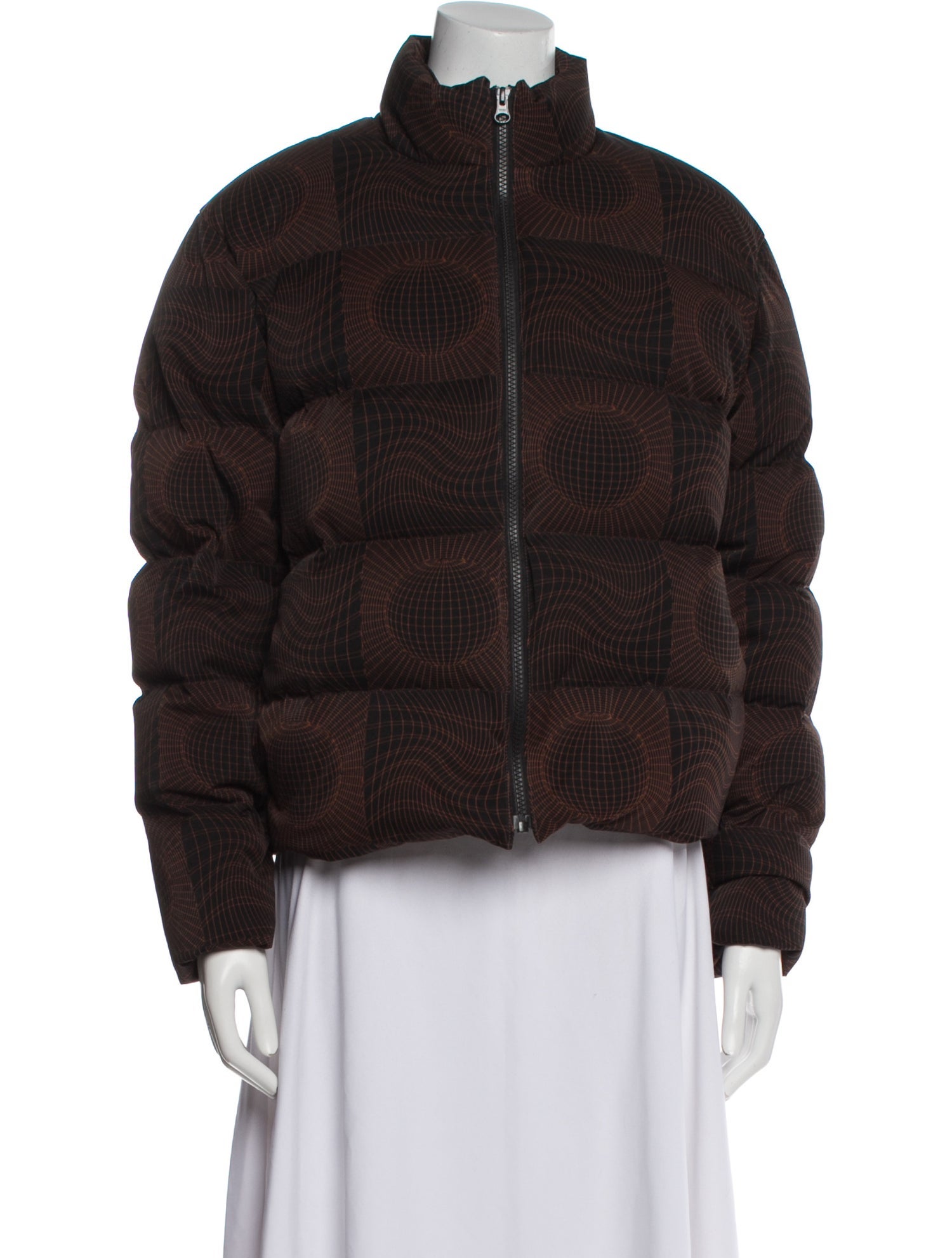 Paloma Wool Plaid Print Down Coat