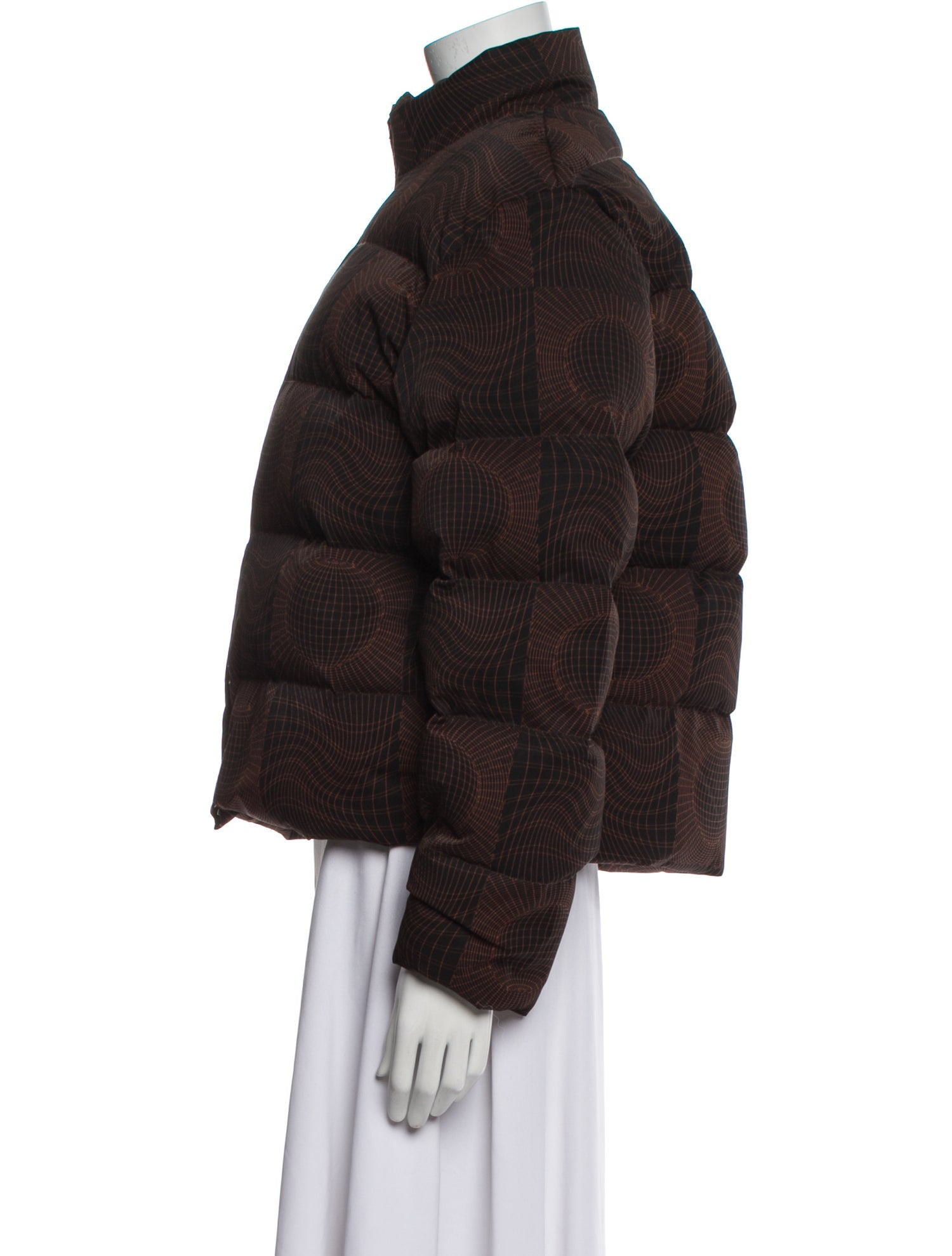 Paloma Wool Plaid Print Down Coat