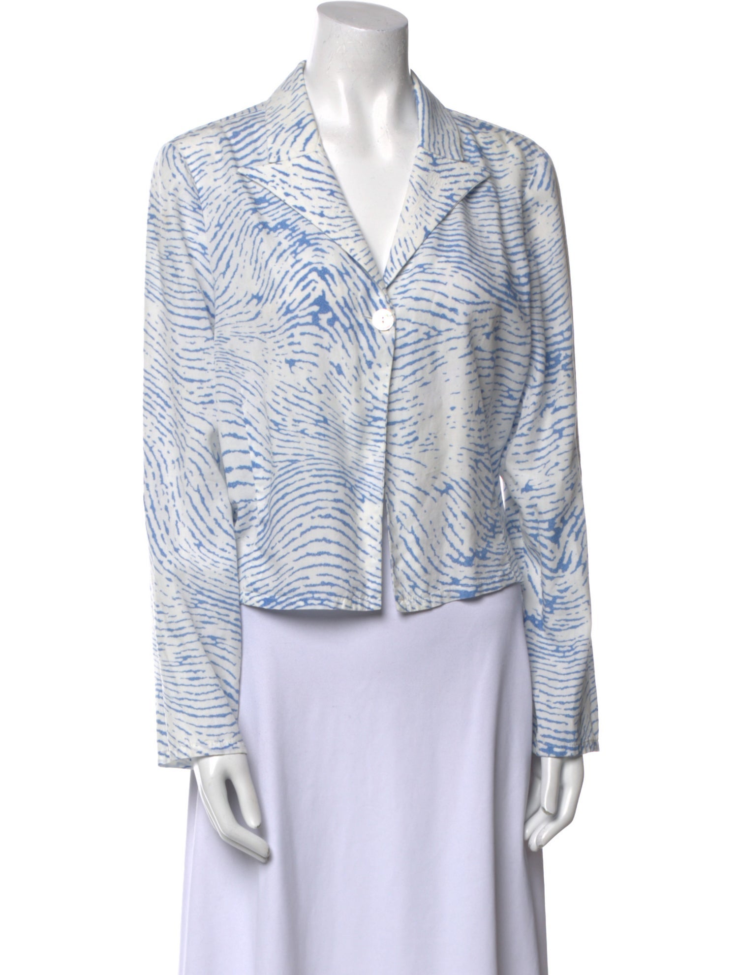 Paloma Wool Striped V-Neck Button-Up Top