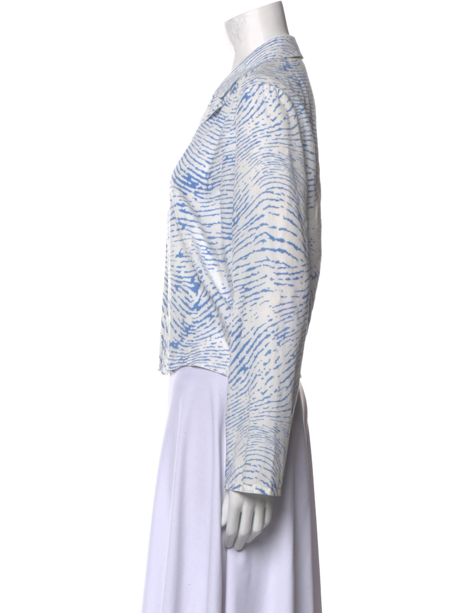 Paloma Wool Striped V-Neck Button-Up Top