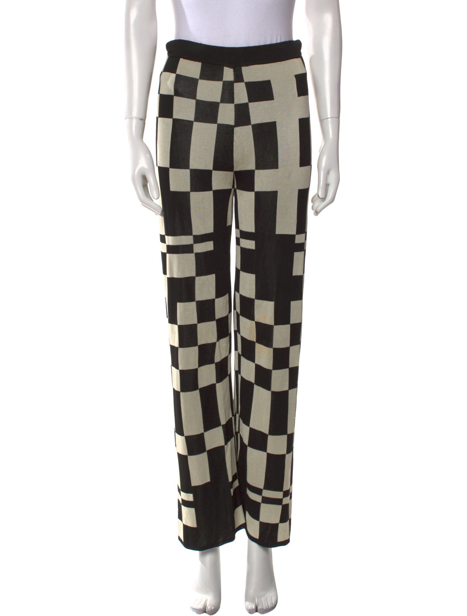 Paloma Wool Plaid Print Wide Leg Pants