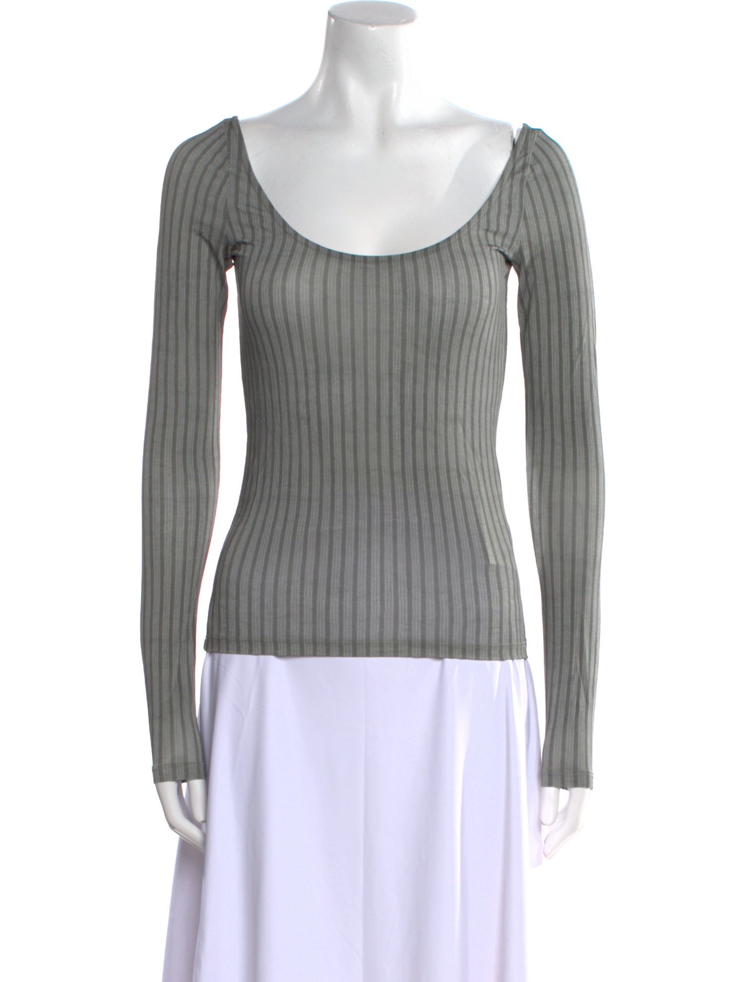 Paloma Wool Scoop Neck Long Sleeve Top