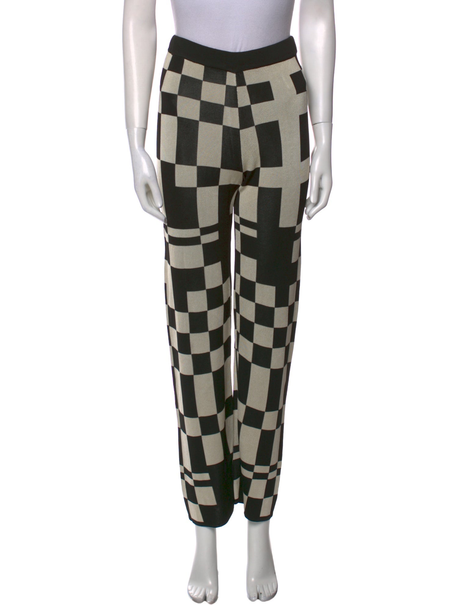 Paloma Wool Plaid Print Straight Leg Pants