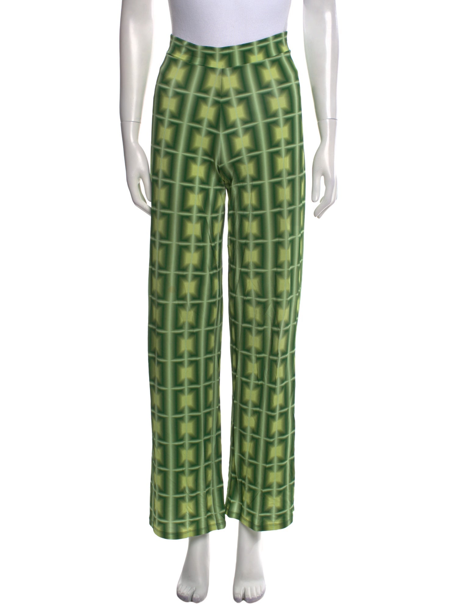 Paloma Wool Plaid Print Wide Leg Pants