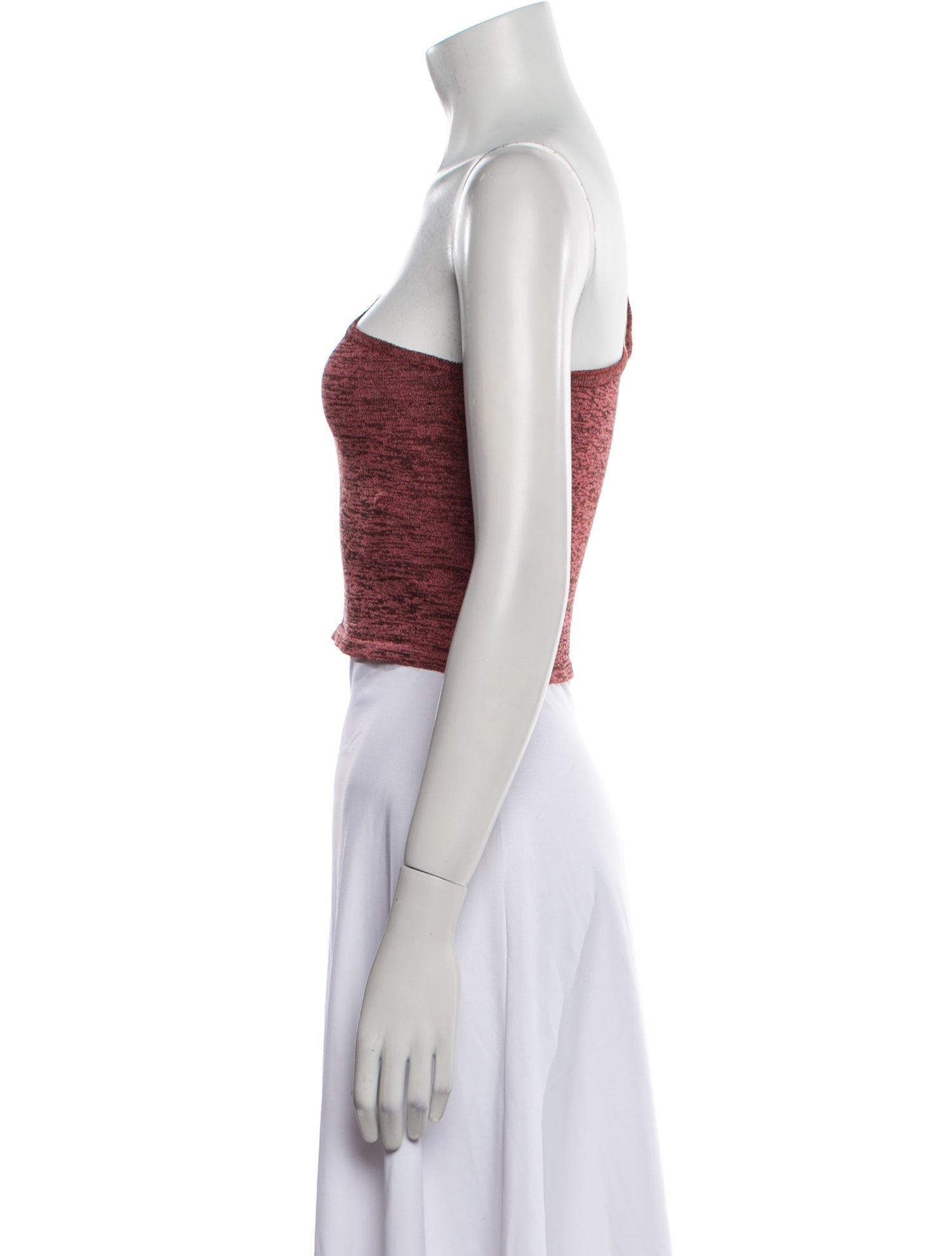 Paloma Wool One-Shoulder Sleeveless Crop Top