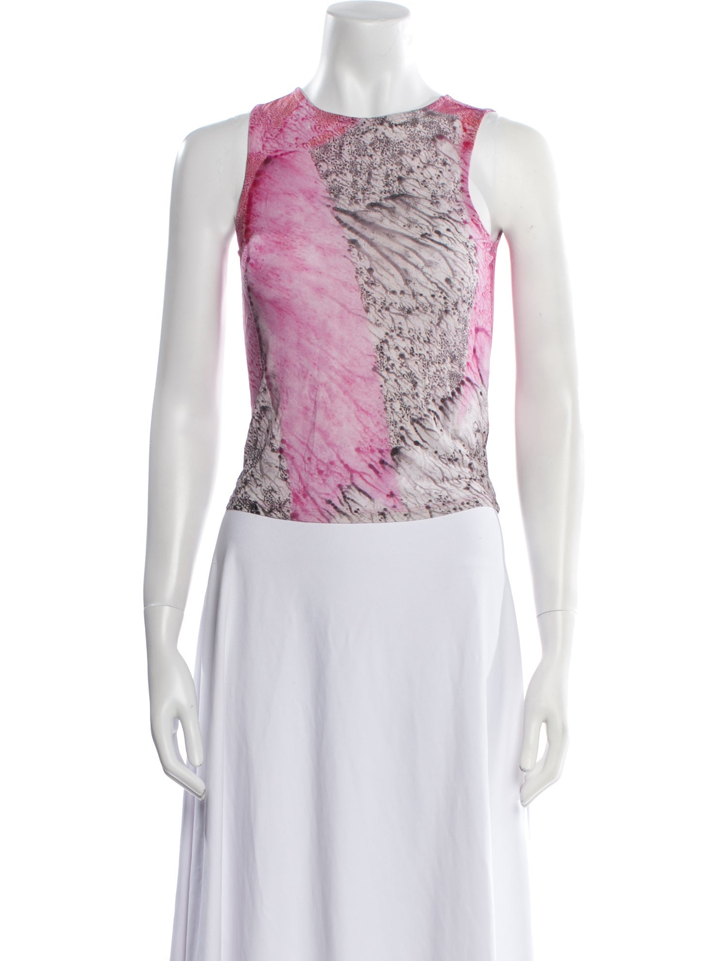 Paloma Wool Printed Crew Neck Crop Top