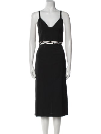 Paloma Wool V-Neck Midi Length Dress