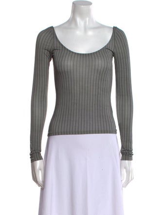 Paloma Wool Scoop Neck Long Sleeve Top