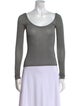Paloma Wool Scoop Neck Long Sleeve Top