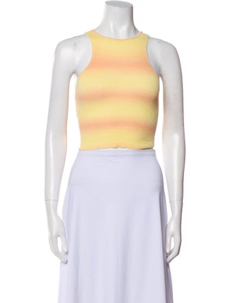 Paloma Wool Striped Crew Neck Crop Top