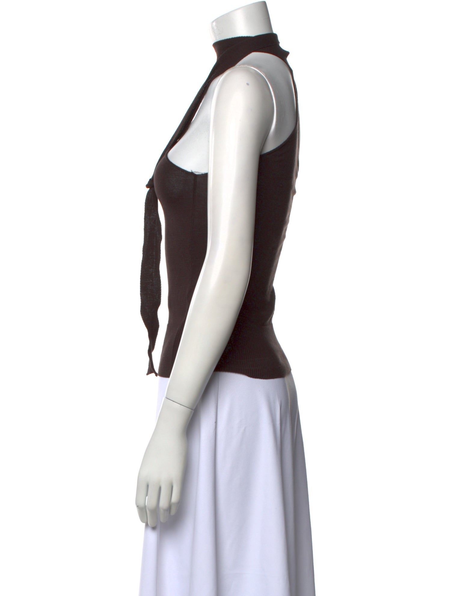 Paloma Wool Mock Neck Sleeveless Crop Top