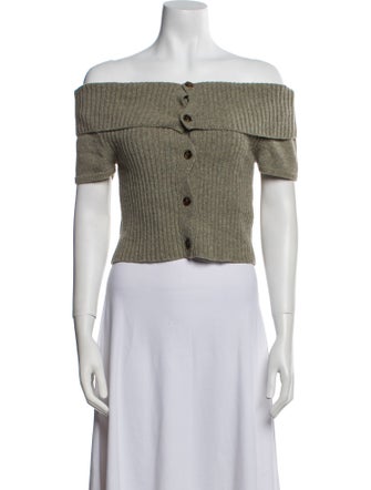 Paloma Wool Merino Wool Off-The-Shoulder Sweater