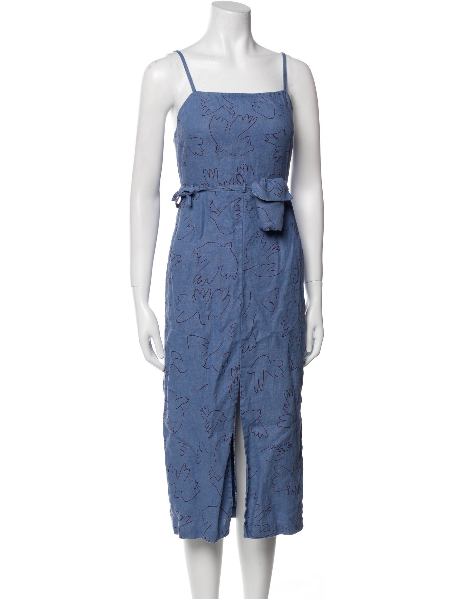 Paloma Wool Linen Knee-Length Dress