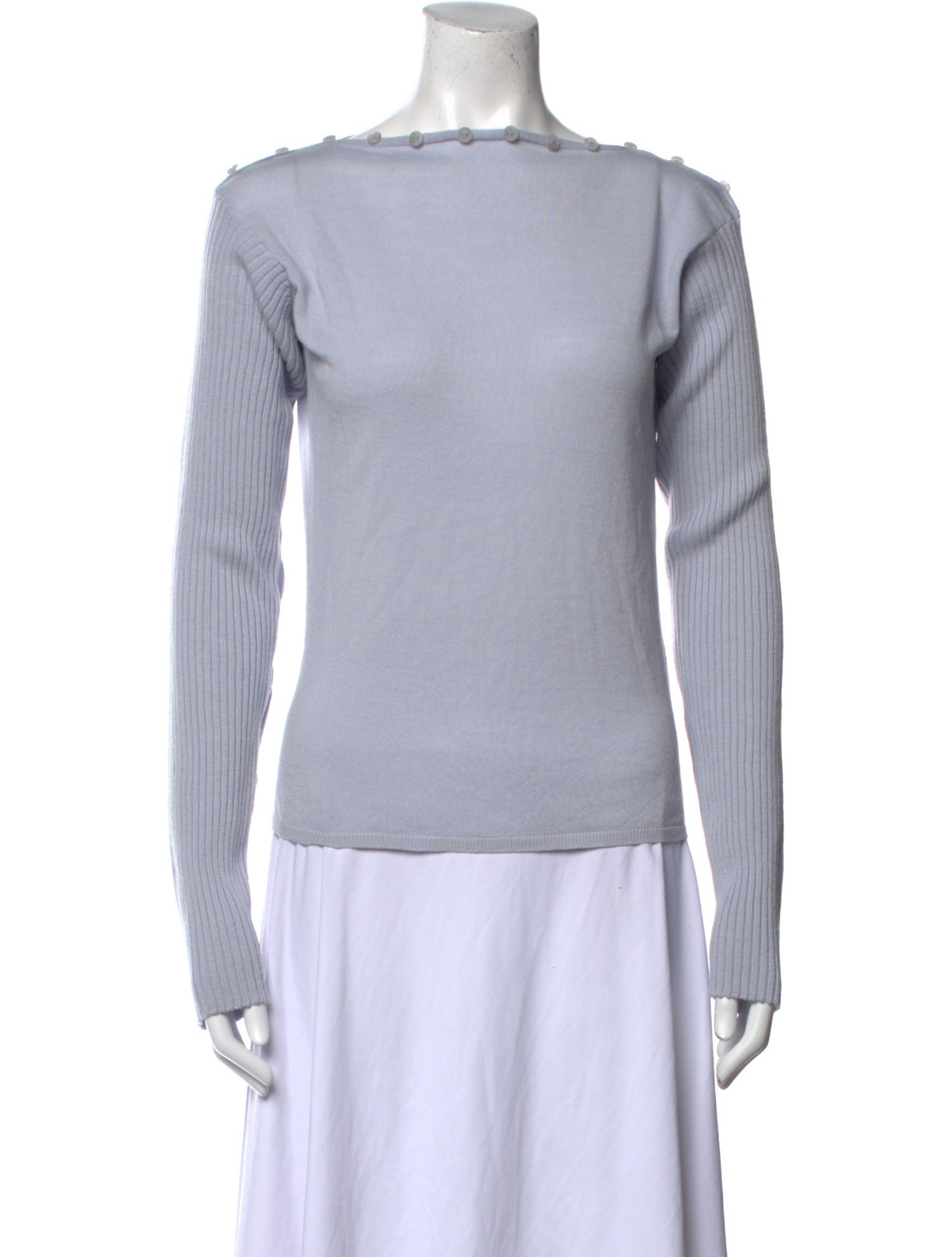 Paloma Wool Merino Wool Bateau Neckline Sweater