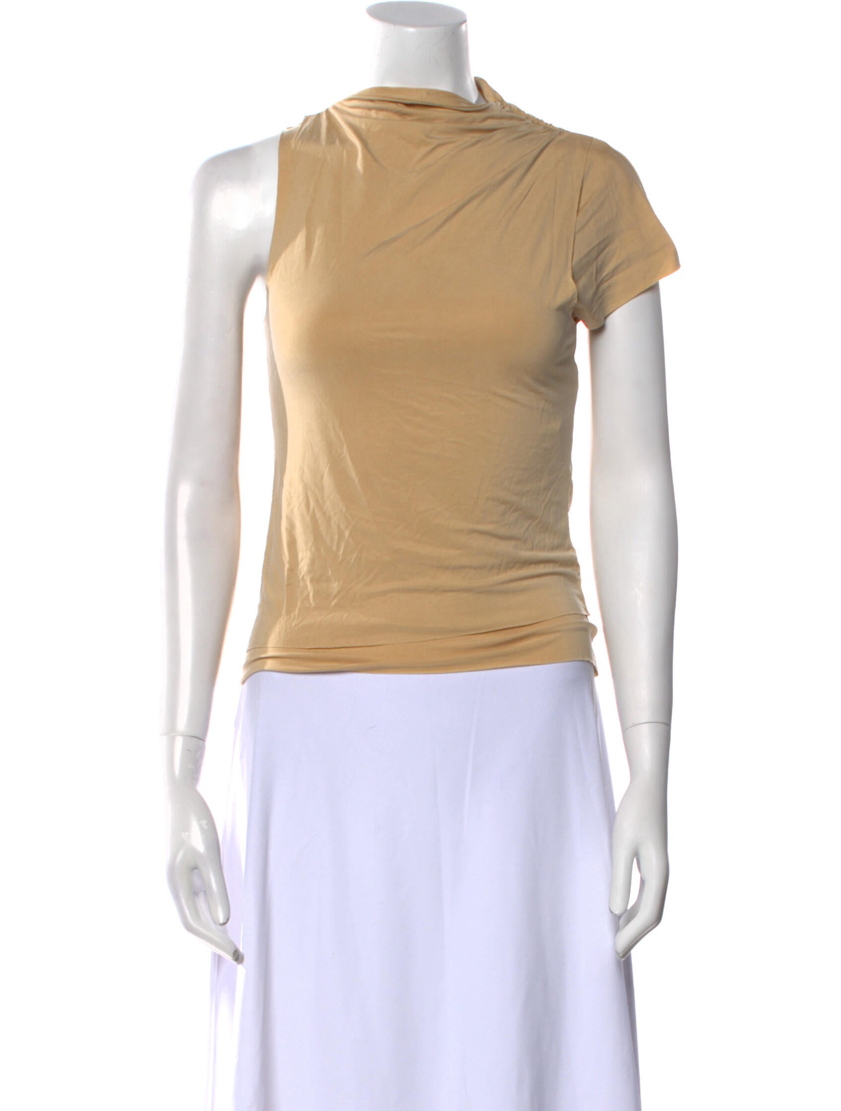 Paloma Wool Cowl Neck Short Sleeve Top