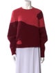 Paloma Wool Colorblock Pattern Crew Neck Sweater