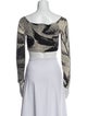 Paloma Wool Printed Scoop Neck Crop Top