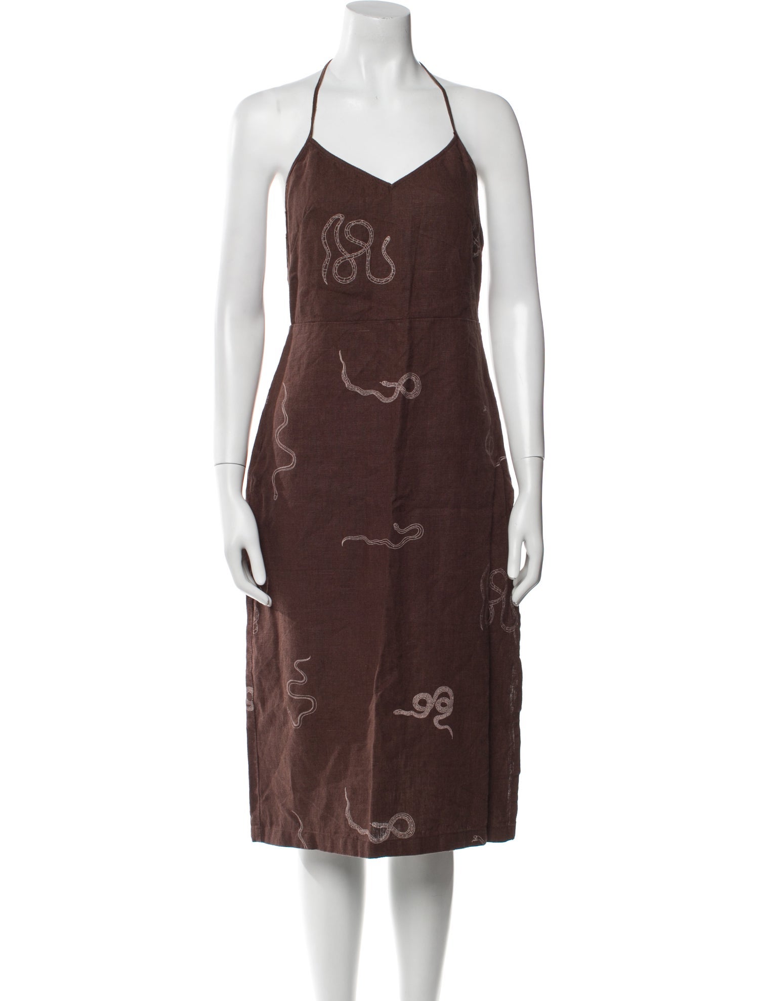 Paloma Wool Linen Knee-Length Dress