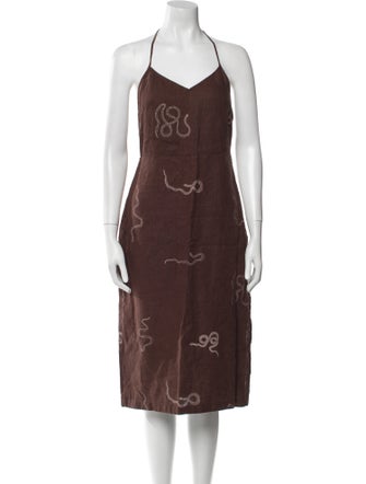 Paloma Wool Linen Knee-Length Dress